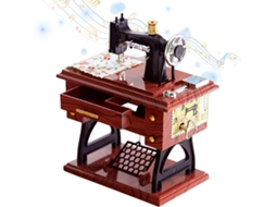 Mini Caixa De Música Ornamental Com Manivela | Com Tapete