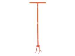 Gradeira Manual de Torção em Aço Inoxidável Garras Jardim Horta Canteiro Laranja S/MARCA