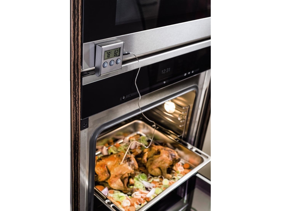 Digital Roast Thermometer 2 In 1 Digital Roasting With Kitchen Clock