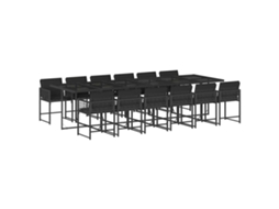 Garden Dining Set, Garden Dining Sets Vidaxl Preto Rattan / Vime (n/a)