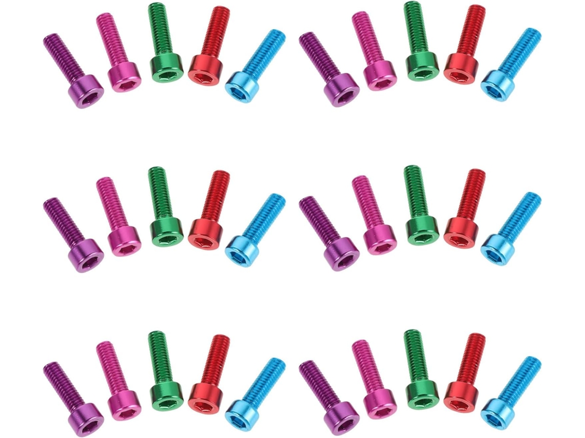 Conjunto De 30 Parafusos M5 Para Suportes De Garrafa De Água De Bicicleta Em Alumínio, Montagem Confiável.