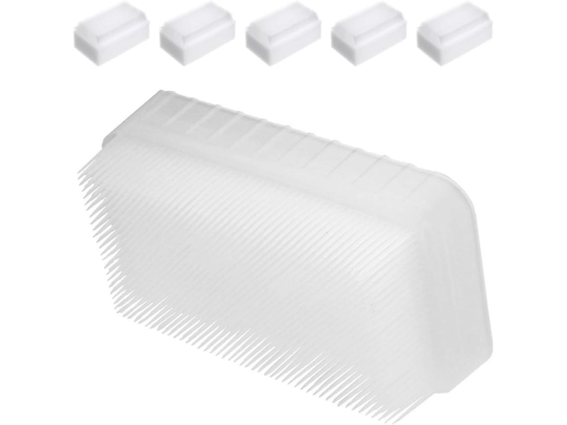 Conjunto Frcolor Com 6 Escovas De Banho Dupla Face Em Esponja Branca Macia, Escova Sensorial Para Bebês, Meninos E