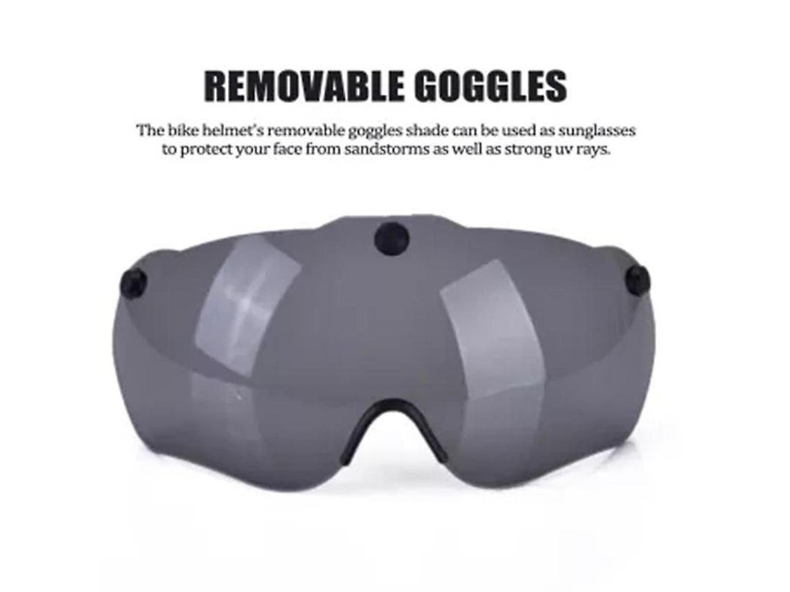 Mountain Cycling Capacete Bicicleta Capacete Ultraleve Bike Helmet com Óculos Equipamento de Ciclismo TAISHENGDA