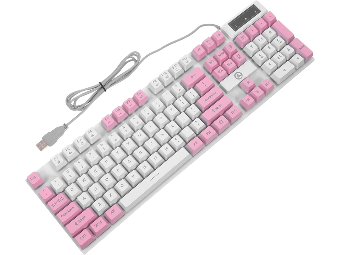 Teclado Usb De 104 Teclas Com Retroiluminação Rgb Mista, Material Abs E Sistema De Drenagem.