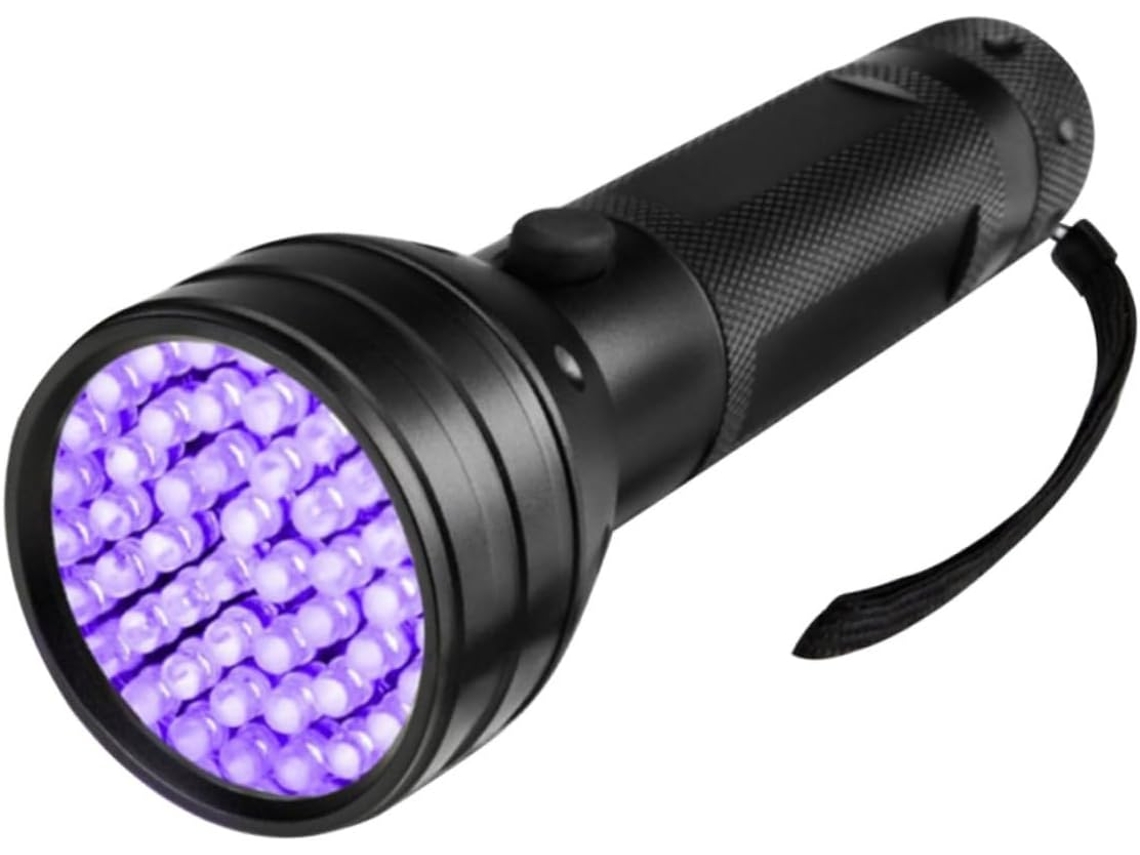 Lanterna De Alumínio Com 51 Leds, Leds Uv, Liga Preta, À Prova D'água, Prática E