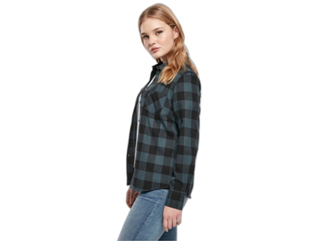 Camisa de Verificação de Flanela Feminina Urban Classics (Tam: M)