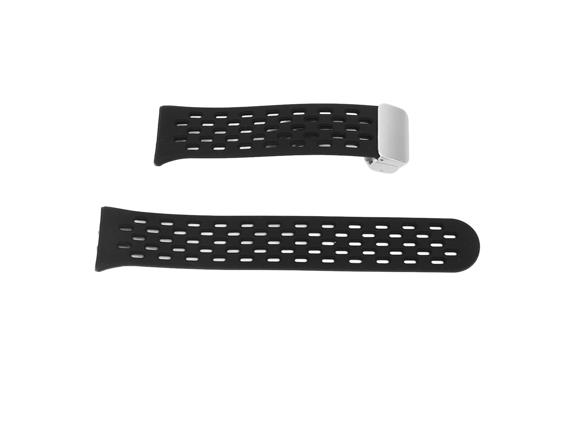 Cinta De Relógio De Silicone Com Liberação Rápida Leve Estilosa Respirável Para Galaxy Fit3 Preta