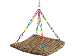 Rede De Tecido Natural, Para Periquitos, Brinquedo Para Roer, Gaiola Em Formato De Copo, Corda Para Diversas.