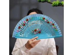 Éventail Pliable Pour Femme, Ventilateur Chinois Japonais Vintage En Soie De Bambu, Pour Mariage, Spectacle,