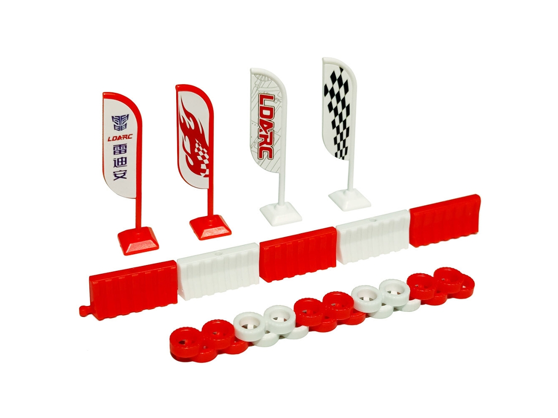 Vermelho Conjunto Peças Mini Drift Rc Cones Sinalização Indicadores Trânsito Placas Rua 1/43 1/64 1/72 Sk177 MDUG