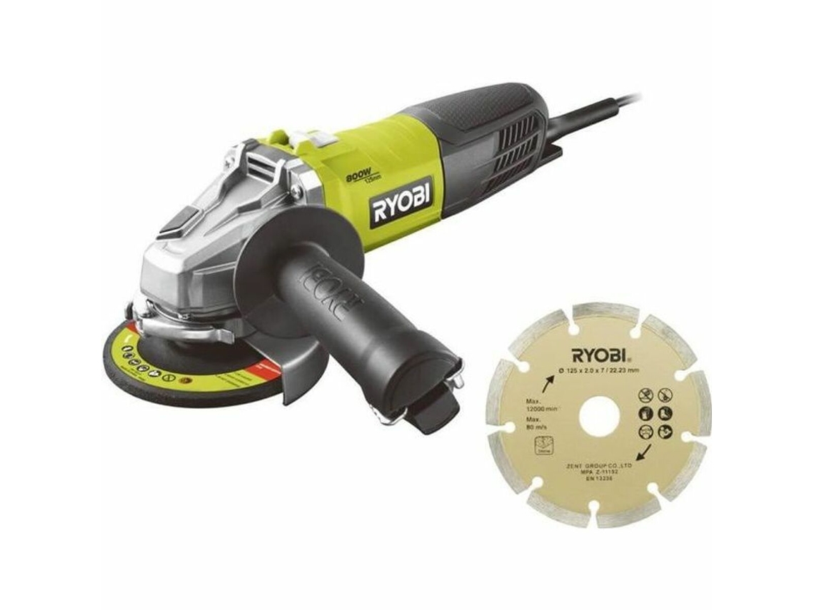 Amoladora Angular RYOBI 800 W 125 Mm 230 V