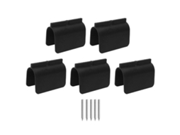 Marcadores De Tomada Elétrica Drywall Preto 5 Unidades