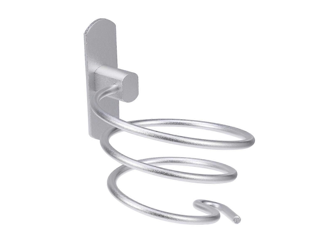 Suporte De Alumínio Para Secador De Cabelo, 1 Unidade, Para Montagem Na Parede, Ideal Para Banheiro.