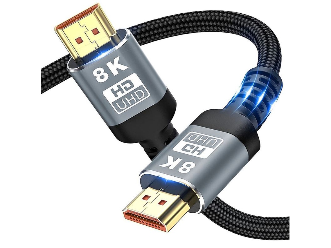 Cabo HDMI 8k, 1,8m, 48Gbps, alta velocidade, para computador e TV