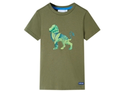 T-shirt De Criança Cor Caqui 140