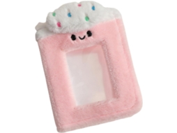 Álbum De Fotos Peluche Rose Para Cartes Souvenirs - Protège Cartes Remplaçable - Formato Compacto 3 Pouces