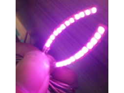 Cílios Postiços de Led À Prova D'água, Adequados para Cílios Postiços de 1cm a 1,5cm com Aplicação por Spray. MDUG (roxo)