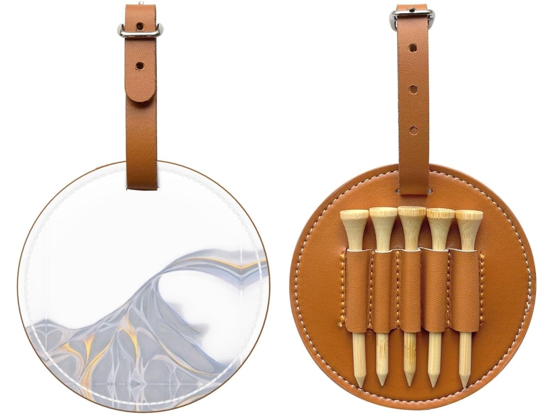 Bolsa transparente para Tees de Golfe, fácil de transportar e eficiente, S/MARCA