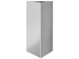 Vaso de jardim VIDAXL Prateado Metal (40x34.5x70cm)