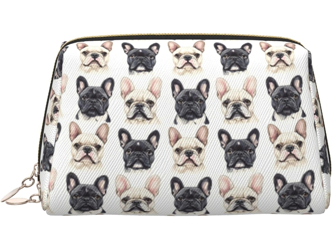 Nécessaire de Maquiagem com Estampa Bulldog Francês S/MARCA