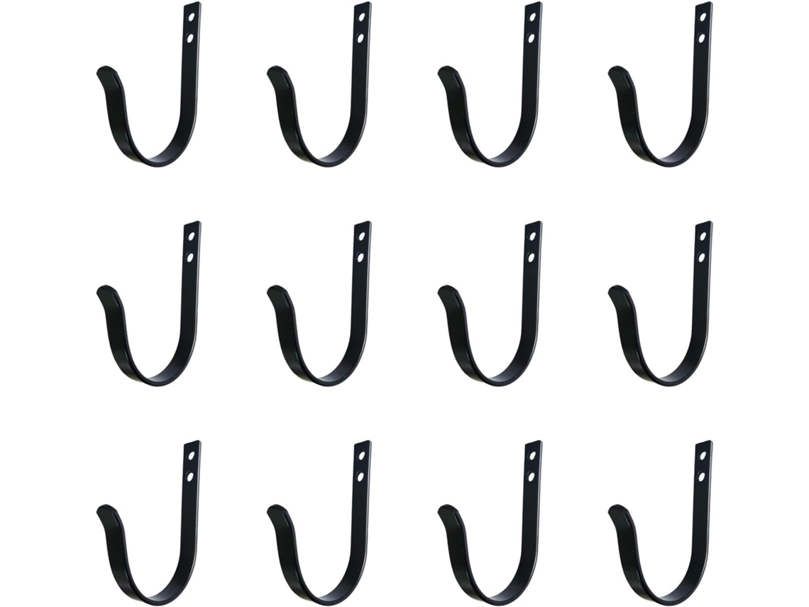 Conjunto De 12 Ganchos Metal Para Parede, Ideais Pendurar Casacos,