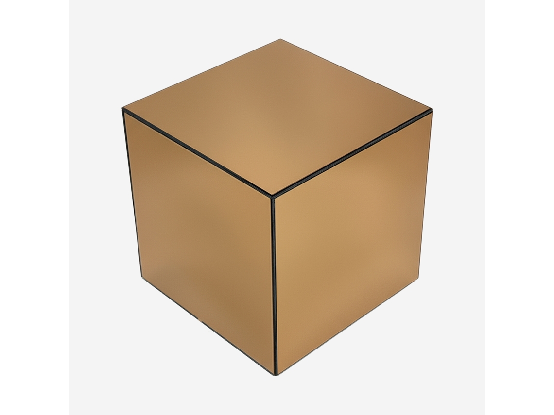 Mesa De Apoio Cubo Espelhado, 40cm, Ambre Sweeek