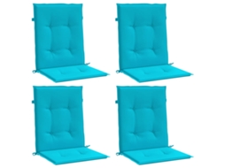 Lowback Chair Cushion, Lowback Chair Cushions Vidaxl Turquesa Tecido (100 X 50 X 4 Cm)