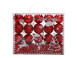 Decorações de Natal 20 Bolas de Natal Bolas Vermelhas AURUM