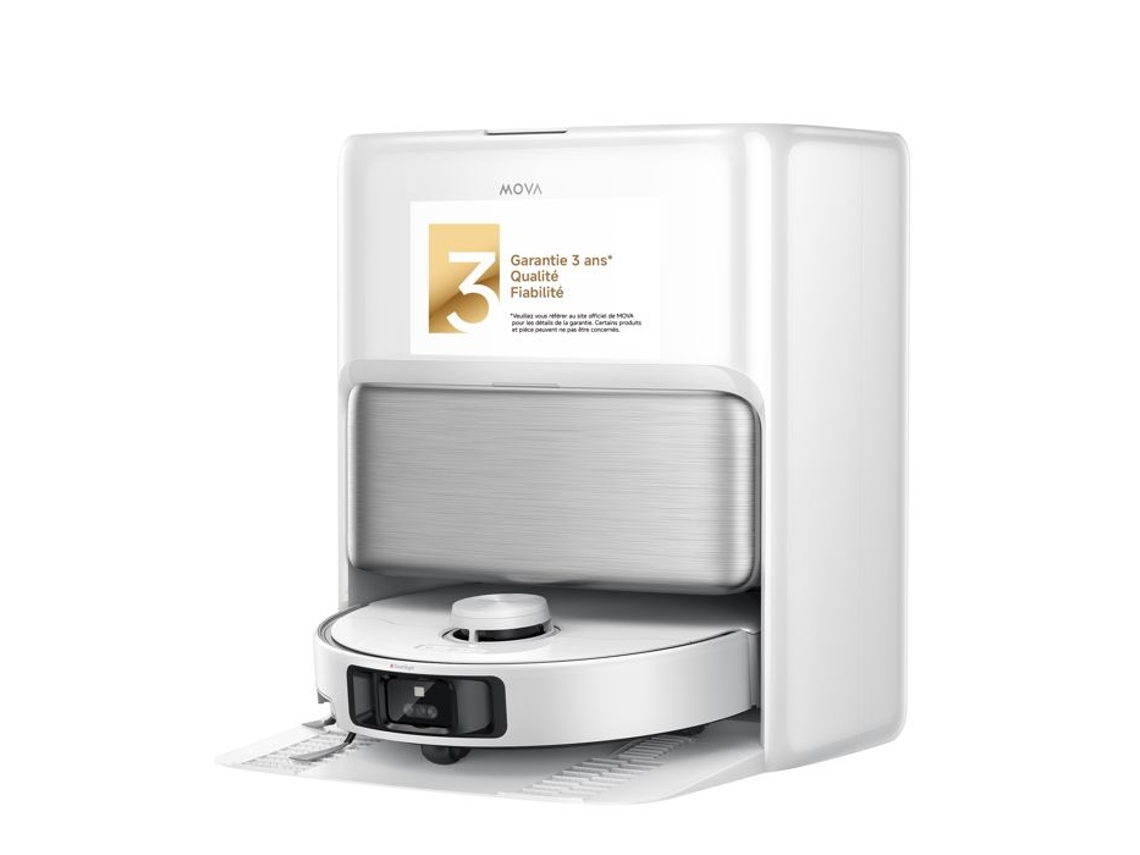 Robô aspirador e lavador MOVA S70, estação, 24000pa, lavagem a 60°C, navegação dual laser, saco 3.2l MOVA