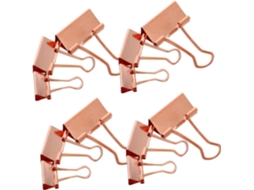 Pretyzoom Conjunto De 112-clipes Papel Em Metal Dourado Rosé Com Molas Resistentes, Clipes Escritório, Escola E