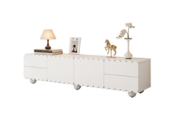 Móvel 175x38x37 Branco Painel Baixo Moderno VOLTEDGE