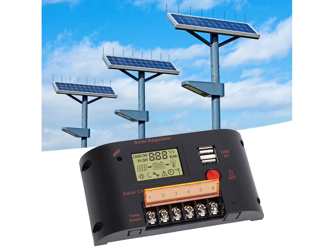 Regulador De Painéis Solares 10a Para Baterias De Chumbo-ácido - Controlador De Geração Fotovoltaica