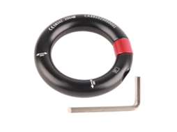 Conector de Escalada Desmontável Rappel Ring 12mm Preto