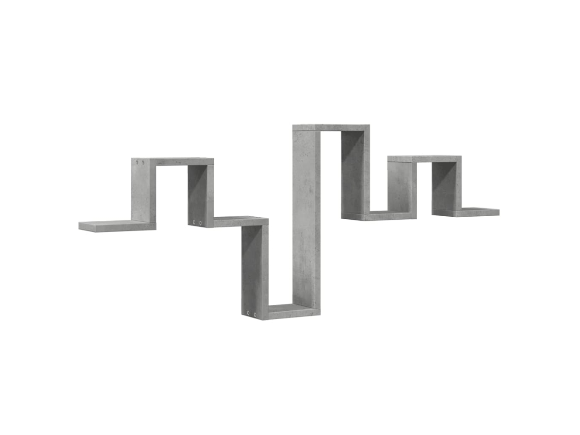Estante de Parede Derivados Madeira Cinza Cimento MAISON EXCLUSIVE (104,5x10x43 cm)