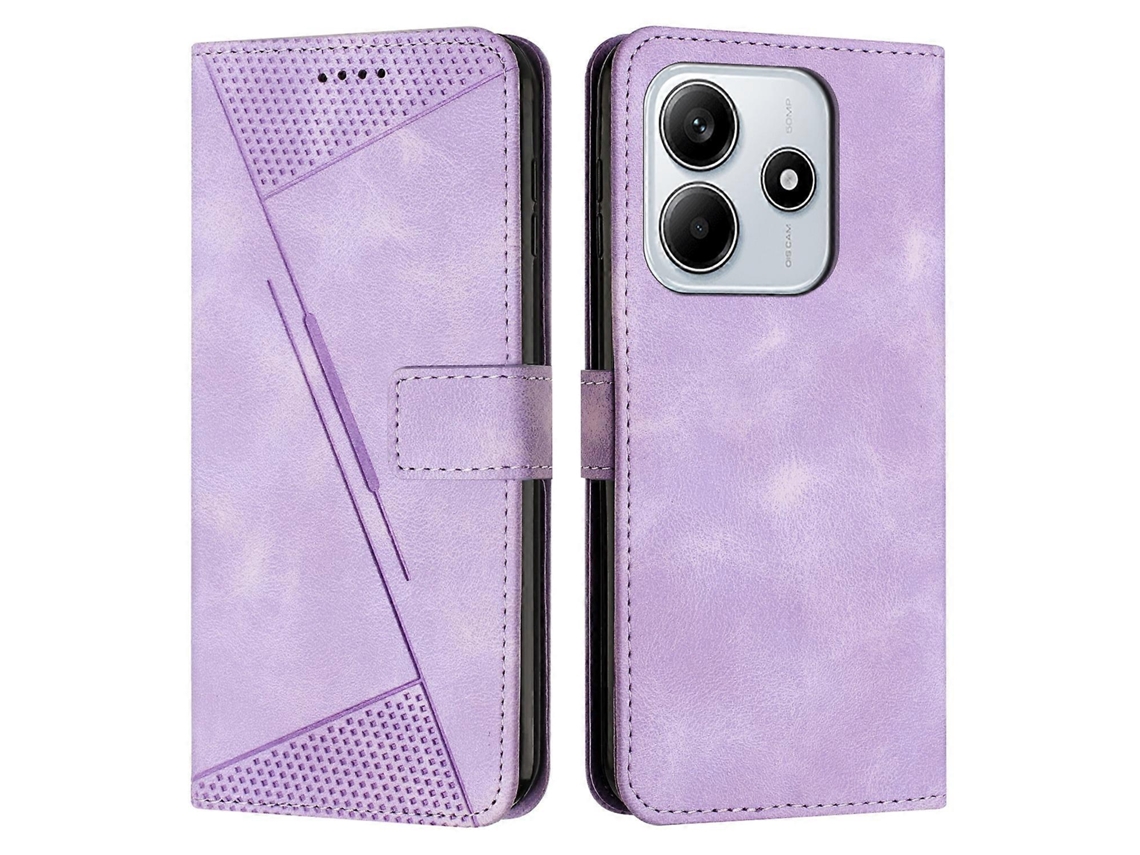 Capa De Celular Dream Triangle Em Couro Com Cordão Longo Para Redmi Note 14 5g Global