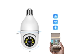 Câmera De Vigilância De Lâmpada Sem Fio 360 Câmera De Segurança Wifi Indoor Outdoor