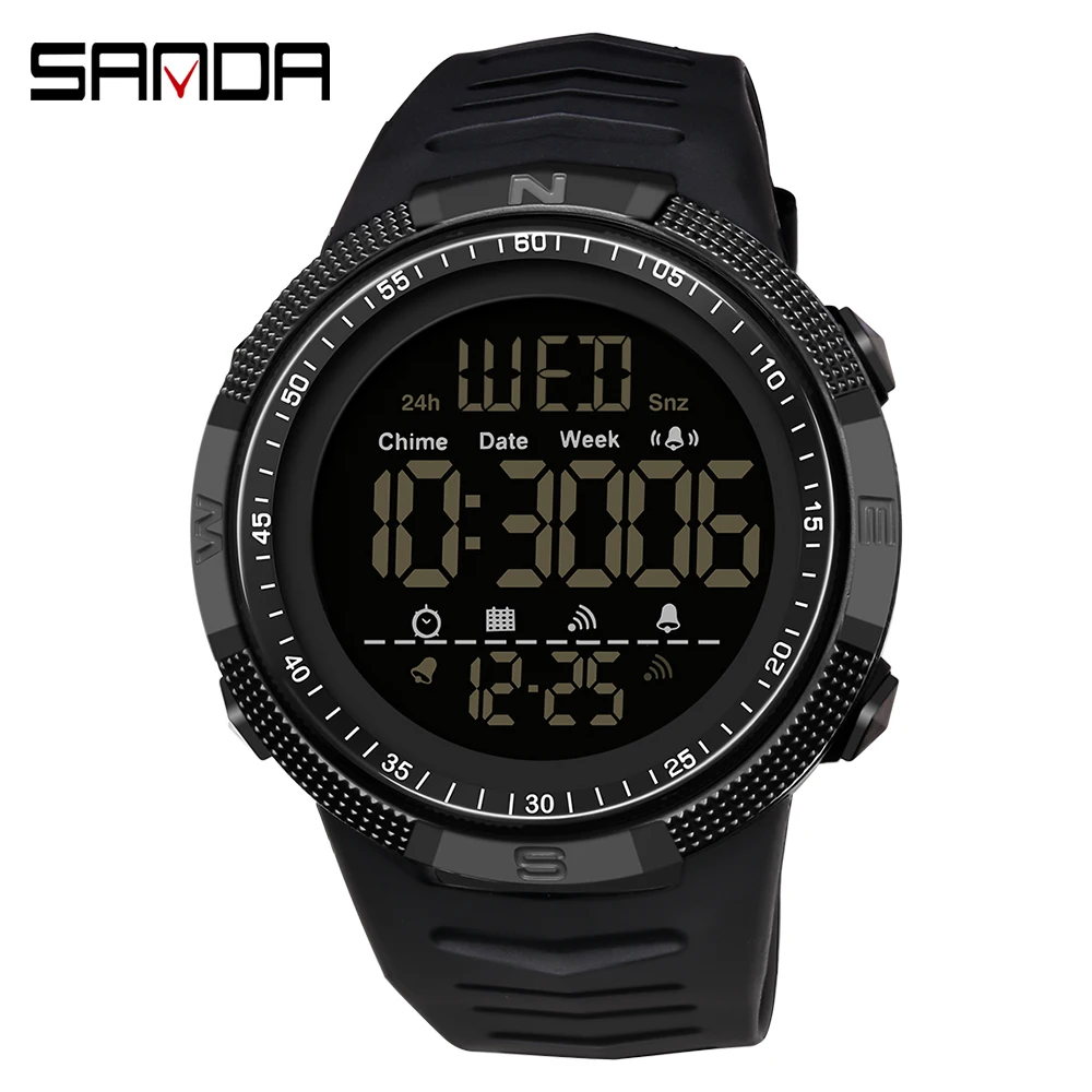 Relógio Militar MDUG com Visor Digital LED Resistente à Água até 50m