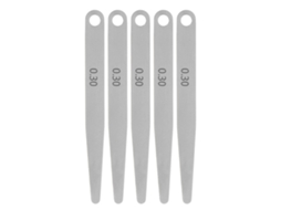 Conjunto De 10 Calibradores Folga 0, 3 Mm, Calibre 65mn, Ferramenta De Medição Folga Métrica, Lâmina Única