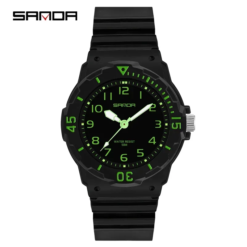 Relógio de Pulso Feminino MDUG resistente à água até 50 metros, pulseira de Tpu, cores variadas