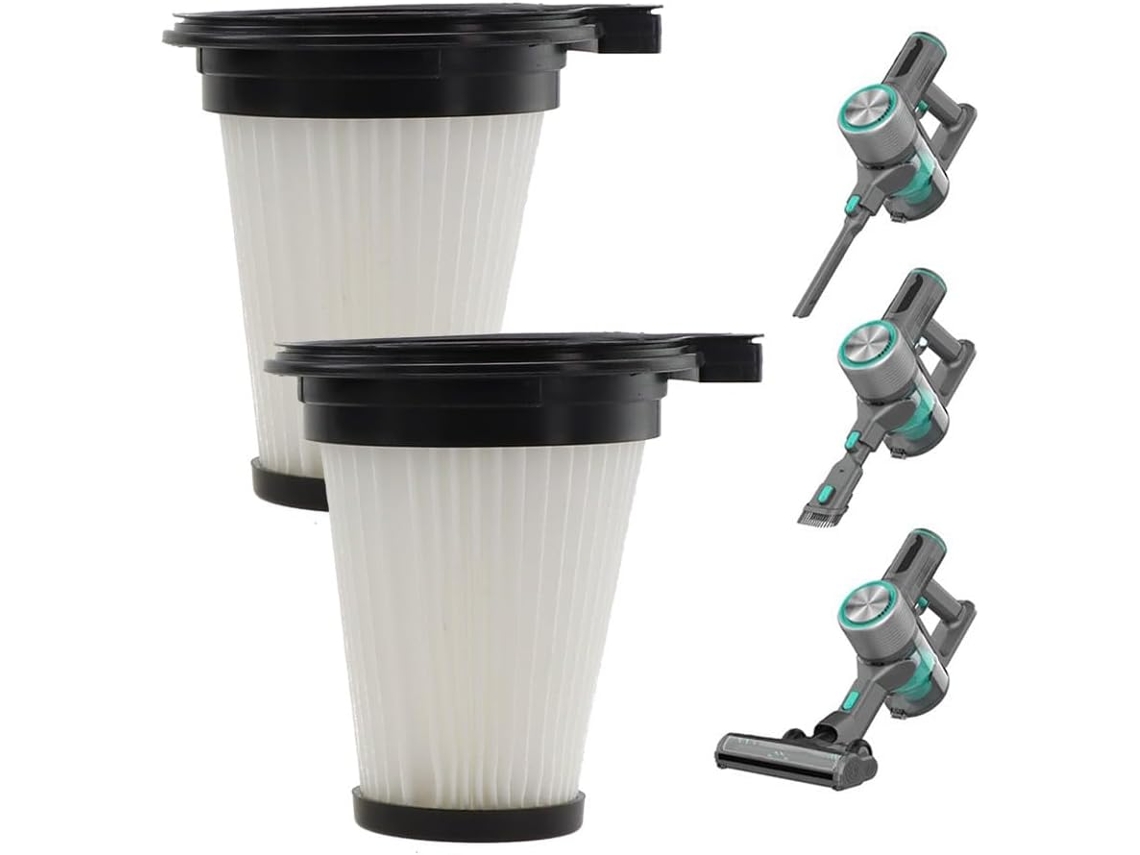 Kit Com 2 Filtros Laváveis E Reutilizáveis Para Aspirador De Pó Sem