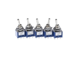 5 Peças Interruptor De Alavanca 6p 6a 125vac 6 Pinos Dpdt On, On Mini Interruptor De Alavanca Novo Shytmv, Perfet