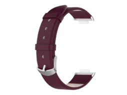 Aetheria pulseira de Couro Ajustável Claret para Watch Fit2 Peça de Substituição Confortável