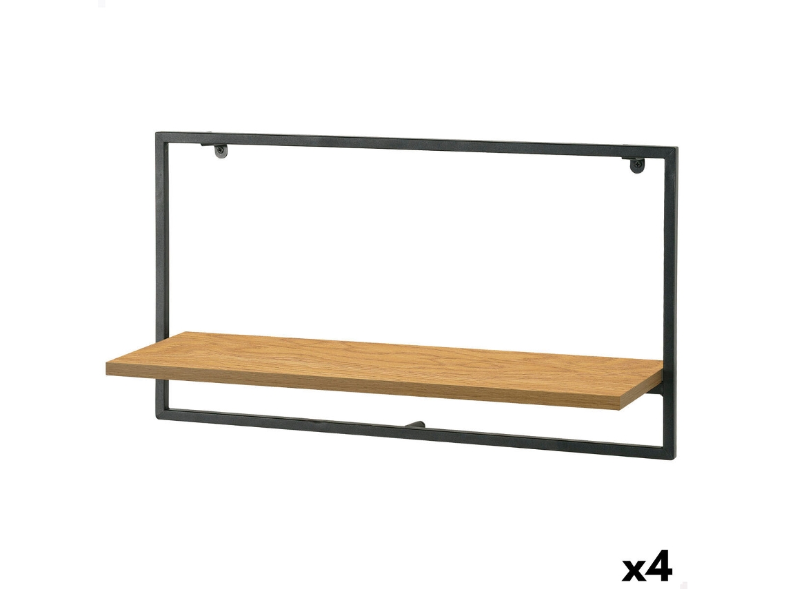 Prateleira Max Home Ferro Madeira Mdf 65 X 35 X 20 Cm (4 Unidades)
