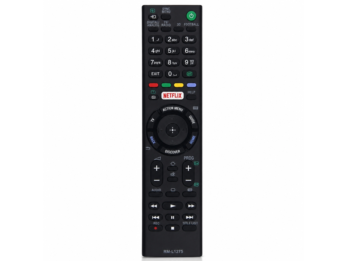 Comando À Distância Para Tv Compatível Com Sony Rm-l1275, Sem Configuração_zhd