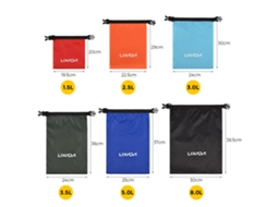Mali lixada 6 Sacolas Secas Impermeáveis para Drifting Kayak Canoagem Praia Armazenamento Outdoor