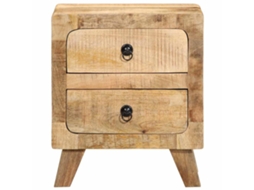 Maison Exclusive - Mesas De Cabeceira 2 Pcs 40x32x46 Cm Mangueira Áspera Maciça