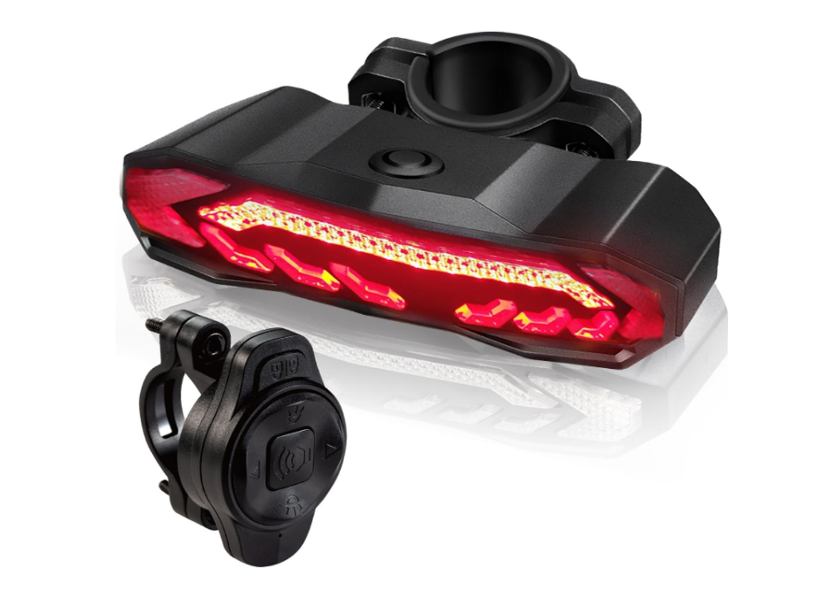 Luz De Freio, Buzina Elétrica De Advertência, Luz Traseira Recarregável Usb Para Bicicleta Com 6 Modos De Luz, Alarme Antirroubo, Ip54 À Pro