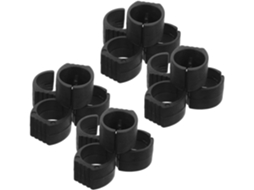 Tapetes Para Carrinho De Compras Eringogo Com Design Moderno E Elegante Em Plástico Preto, 20-unidades, Antiderrapantes