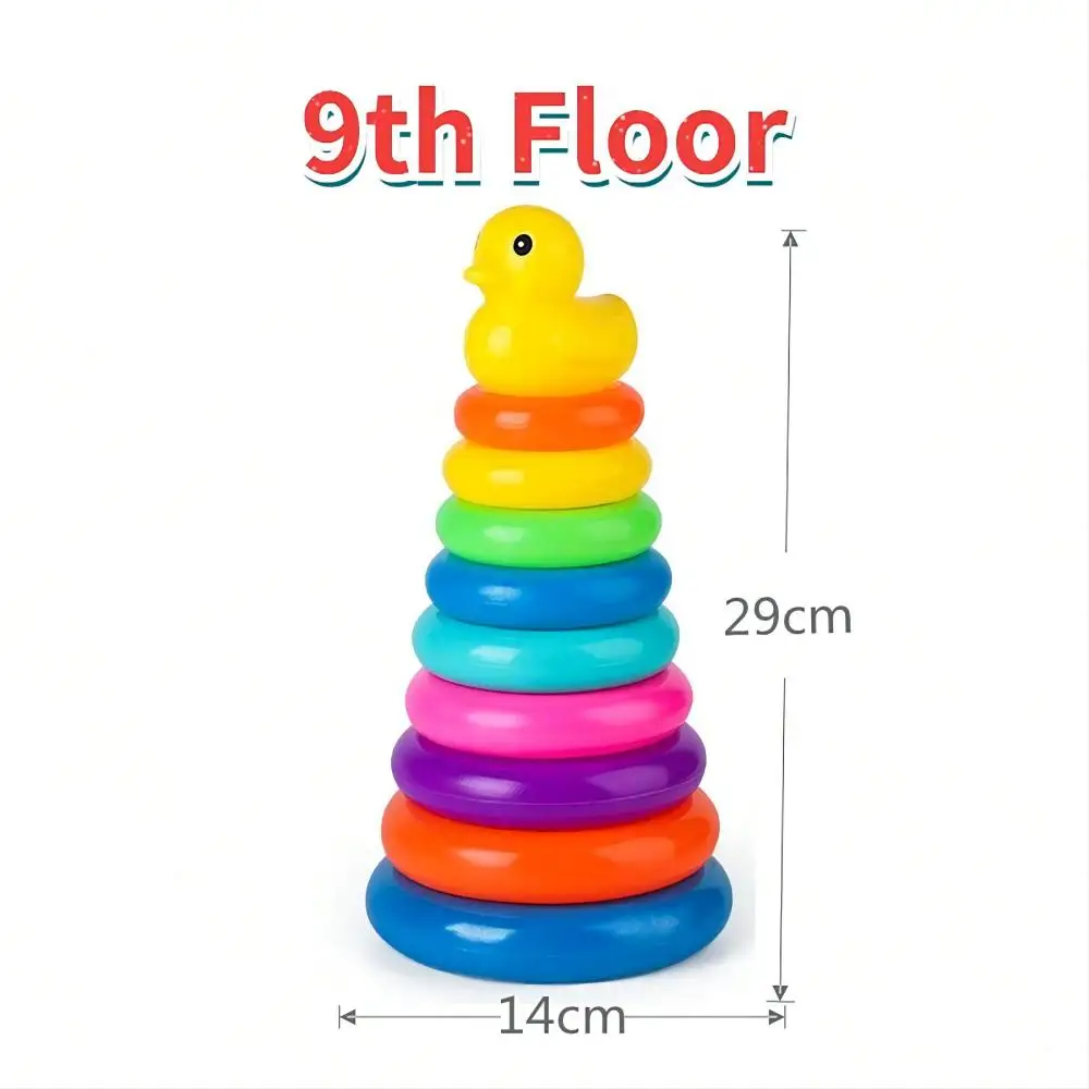 (grande) Brinquedo Para Bebê: Torre De Bolas Rolantes - Jogo De Quebra-cabeça - Pista De Empilhamento Para Bebês