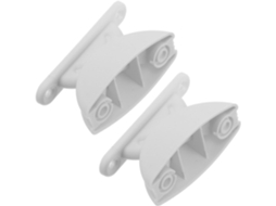 Packove 2 Peças Trava De Suporte Porta Semicircular Trailer Motorhome, Plástico Branco, Fácil Instalação